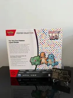 Pokemon TCG 151 Poster Collection box Scarlet and Violet 3.5 NEW - SHIPS FAST ? 820650853166 - Image 2