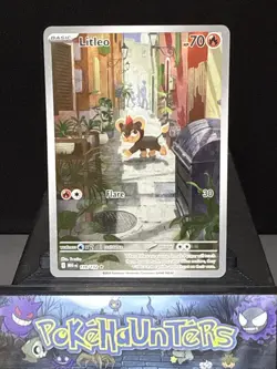 Pokemon Card Litleo 139/132 Illustration Rare Mega Evolution Base Set Near Mint - Image 1