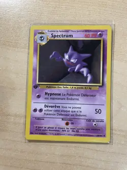 Pokemon Spectrum (Haunter) French Base Set 29/102 - 1st Edition (NM or Better) - Image 1