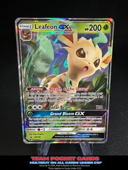 Leafeon Gx SM146, Black Star Promo, Pokemon, LP/NM - Image 1