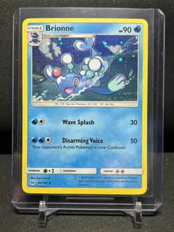Brionne 40/149 Cosmos Holo Promo Pokemon 2017 Sun & Moon LP - Image 1