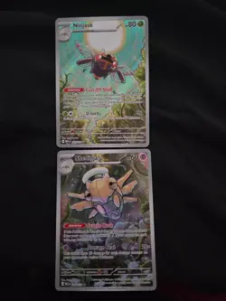 2 Pokemon TCG Meg Evo Shedinja #144/132 & Ninjask #137/132 Combo Full arts RAW - Image 1