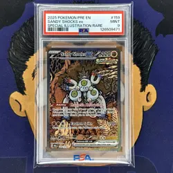PSA 9 MINT 2025 Pokemon Prismatic Evolutions SANDY SHOCKS EX #159 SIR - Image 2