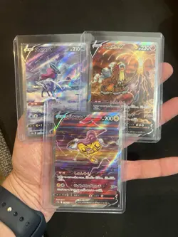 Pokemon Lot Suicune V 215/172 Entei V 213/172 Raikou V 218/172 SAR Collection NM - Image 1