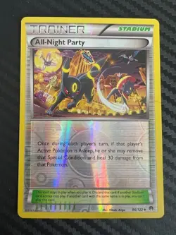 Pokemon TCG All-Night Party 96/122 Reverse Holo XY Breakpoint Umbreon LP - Image 1