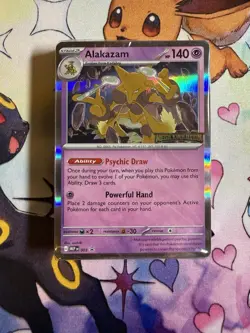Pokemon TCG Mega Evolution Alakazam 003 Black Star Promo Build & Battle Sealed - Image 1