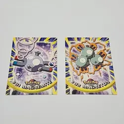 Topps Pokemon Magnemite #81and #82 Magneton 1999 TV Animation Edition Non Holo - Image 2