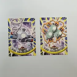 Topps Pokemon Magnemite #81and #82 Magneton 1999 TV Animation Edition Non Holo - Image 3