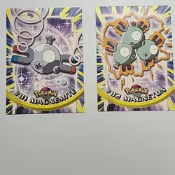 Topps Pokemon Magnemite #81and #82 Magneton 1999 TV Animation Edition Non Holo - Image 5
