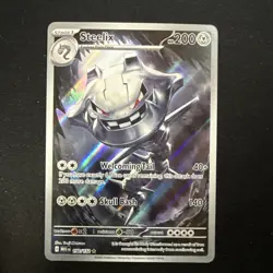 Steelix 150/132 Mega Evolution Illustration Rare Holo Pokemon TCG NM+ - Image 2
