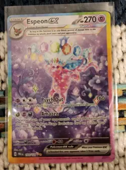 Pokemon TCG Espeon EX 155/131 Prismatic Evolutions Special Illustration Rare - Image 1