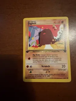 Pokemon TCG 1st Edition #50 Diglett Team Rocket Set 52/82 - Image 1