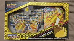 Pokemon TCG Crown Zenith Pikachu VMAX Premium Collection - 7 PACKS | BRAND NEW - Image 1