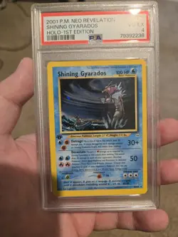 Pokemon Neo Revelation Shining Gyarados 1st Edition 65/64 PSA 4 - Image 1