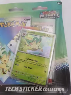 Pokemon TCG Prismatic Evolutions Tech Sticker Collection - Leafeon ???? - Image 2