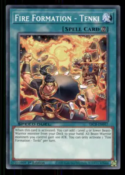 Yugioh Fire Formation - Tenki #SBCB-EN057 Speed Duel: Battle City Box LP - Image 1