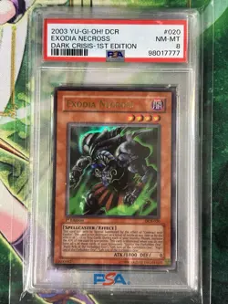 2003 Yu-Gi-OH! Dark Crisis 1st Edition Exodia Necross DCR-020 PSA 8 NM-MINT - Image 1