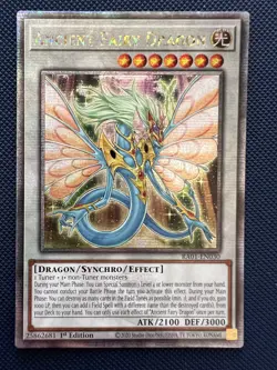 Yugioh Ancient Fairy Dragon RA01-EN030 Quarter Century Secret Rare 1st Ed NM - Image 1