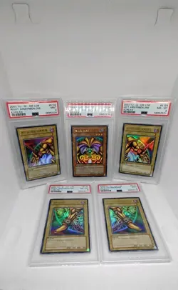 YuGiOh Exodia The Forbidden One Complete Set PSA 8-9 2003 - Image 1