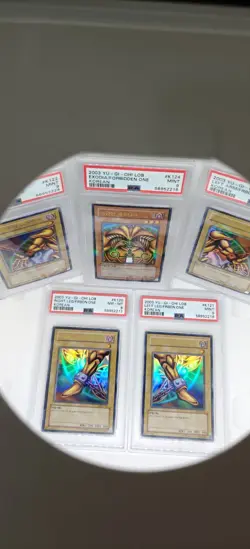 YuGiOh Exodia The Forbidden One Complete Set PSA 8-9 2003 - Image 2