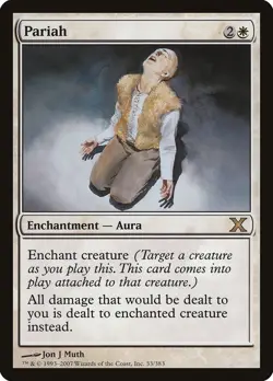 Pariah 10th Edition PLD White Rare MAGIC THE GATHERING MTG CARD ABUGames - Image 1