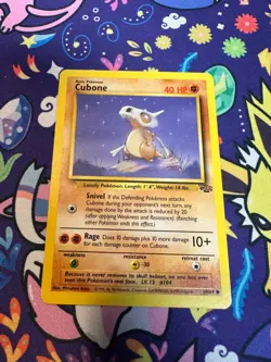 Cubone Jungle Pokemon Card Vintage WOTC 50/64 - Image 1