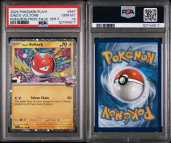 Iono's Voltorb Holo Pokemon Prize Pack Series 7 Promo Pokemon Card PSA 10 - Image 3