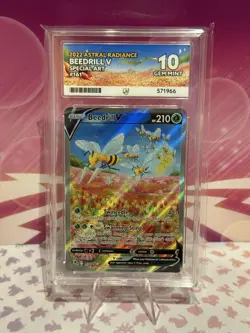 ACE 10 Beedrill V 161/189 Astral Radiance Alt Art Holo Pokemon Card - Gem Mint - Image 1
