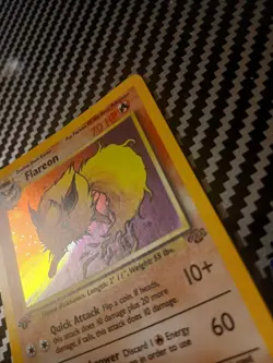 Pokemon TCG Flareon Jungle 1999 1st Edition Holo Card 3/64 Very Clean - Image 3