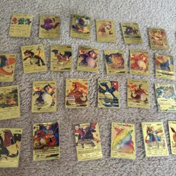 29 Pcs Gold Foil Pokemon Cards RARE - Image 4