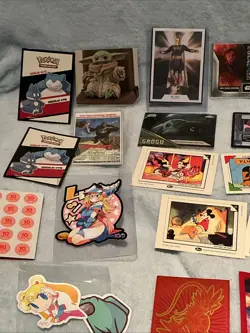 Trading Card Bundle Variety With Pokemon Sleeve Holders Lot Of 32 - Image 2