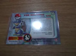Blastoise #09 Topps Black Label Non Foil Pokemon Card NM/LP - Image 2