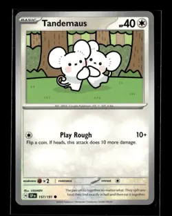 Pokemon Tandemaus 157/191 Surging Sparks Non Holo Common 4 Card Lot - Image 1
