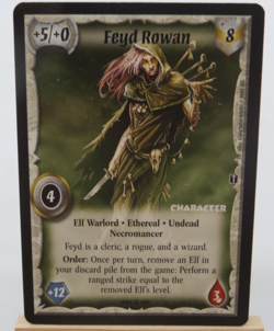 WARLORD Saga of the Storm CCG Elf Character Card FEYD ROWAN 066/158 - Image 1