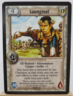 WARLORD Saga of the Storm CCG Elf Character Card - SAUNGINAL 083/158 - Image 1