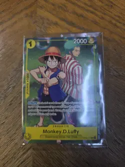 One Piece Card Game One Piece TCG Monkey D. Luffy OP-10-111 Promo Mint Sealed - Image 1