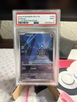Pokemon TCG Duskull Illustration Rare Card Shrouded Fable 068/064 PSA 9 - Image 1