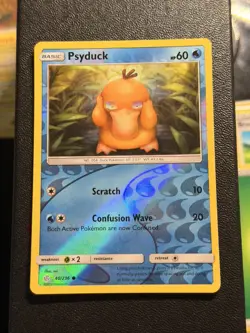 Psyduck 40/236 Reverse Holo Sun & Moon Cosmic Eclipse Pokemon Card 2019 LP - Image 1