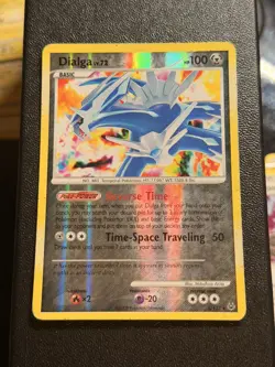 Dialga 5/127 Platinum Reverse Holo Rare Metal Pokemon Trading Card Game 2009 HP - Image 1
