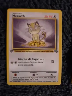 Meowth Jungle Set 56/64 1st Edition Italian Pokemon Card. - Image 1