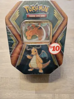 ¦ RARE ¦ 10 Mini 3-Card Booster Packs Pokemon TCG Dragonite Dragons Tin - Image 1