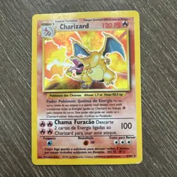 CGC Portuguese Charizard 1999 Base Set 4/102 Holo Pokemon Card - Image 1