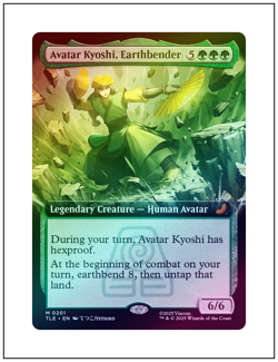 1x Avatar Kyoshi, Earthbender, Extended Art Foil, Magic MTG NM - Image 1