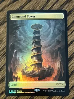 MTG - Command Tower Foil Promo Land 0002 Textless Near Mint - English - Image 1