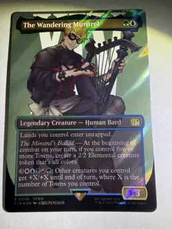 The Wandering Minstrel (Borderless) (Surge Foil) Final Fantasy Foil - Image 1