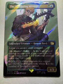 The Wandering Minstrel (Borderless) (Surge Foil) Final Fantasy Foil - Image 3