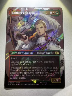 Balthier and Fran - Surge Foil - Borderless - MTG FINAL FANTASY - RareCo - Image 1
