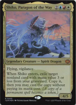 Shiko, Paragon of the Way - FOIL - M Tarkir: Dragonstorm 223 - MTG - Image 1