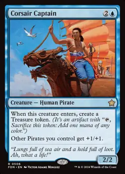 ~1x Corsair Captain x1 ~NM~ FDN Magic the Gathering MtG~ - Image 1