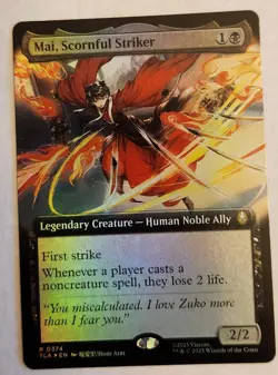 Mai, Scornful Striker (Extended Art) Avatar: The Last Airbender Foil - Image 1